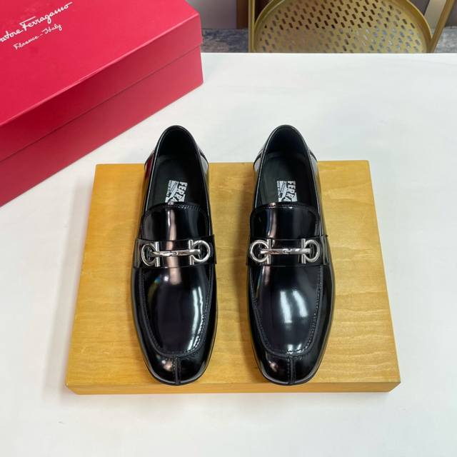 Ferragamo P: Size:39-44 38.45.定做 菲拉格慕高端男士正装鞋休闲皮鞋，绅士臻享 型男必备 意大利进口牛皮皮胚 头层牛皮鞋面 皮质质感